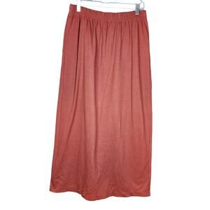 The Peruvian Connection Pima Cotton Blend A-Line Skirt Adobe Size XL NWT
